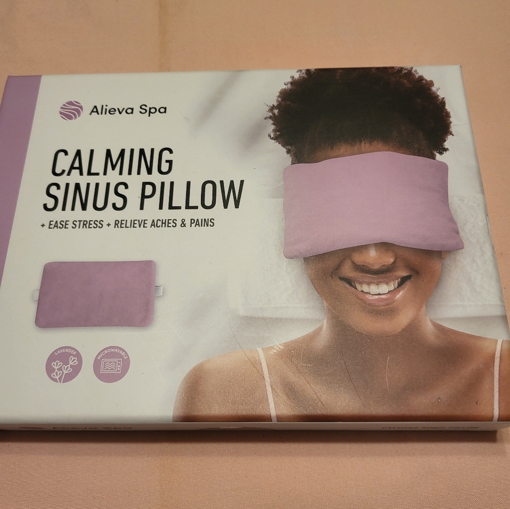 Alieva Spa Calming Sinus Pillow in Lavende..New..never Opened
